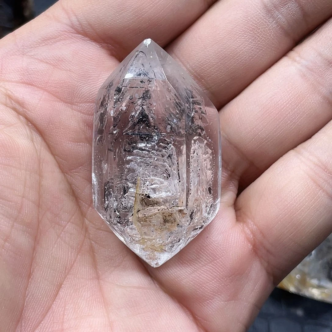 水晶闪灵水胆银S925镶嵌A*y