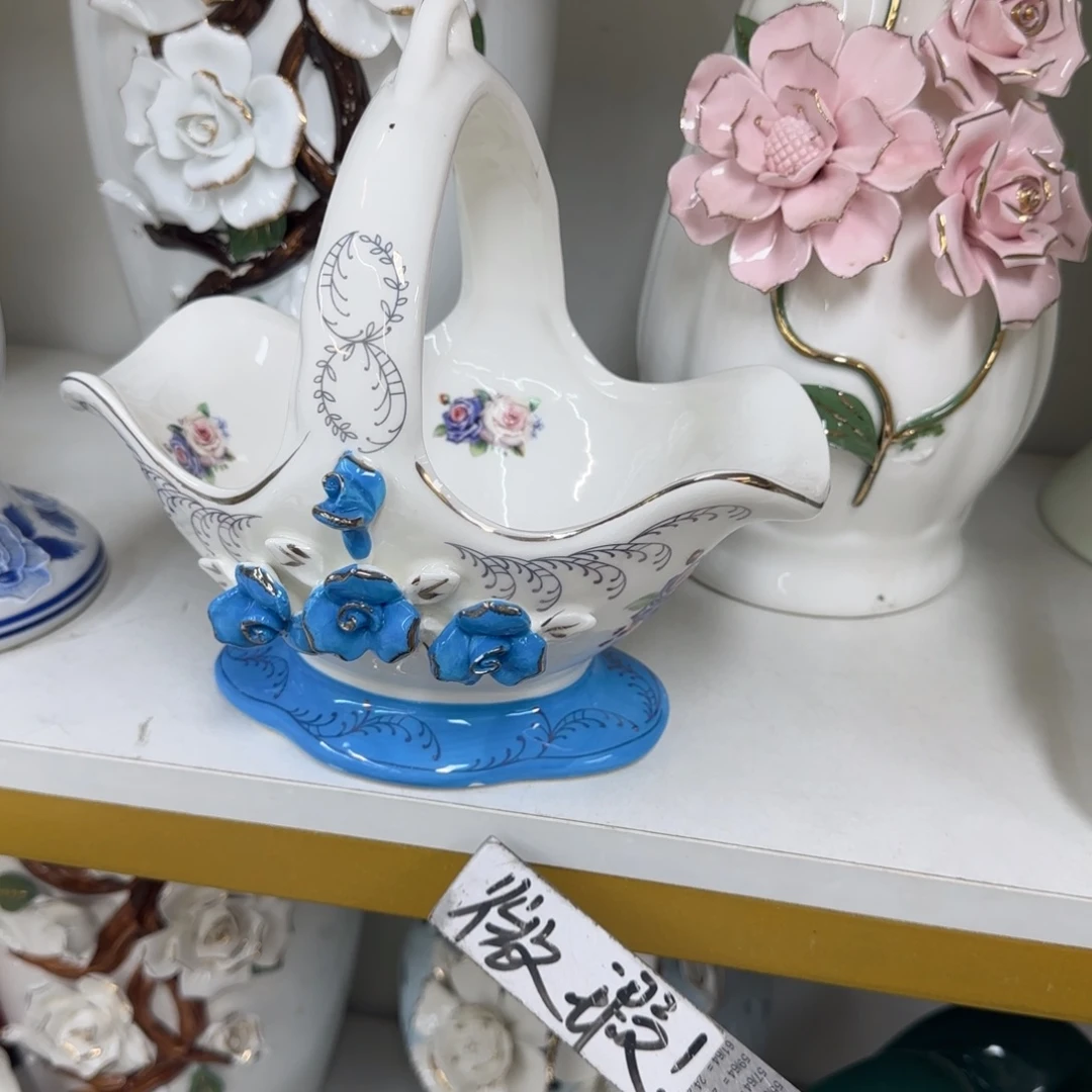 瓷片陶瓷工艺花瓶摆件