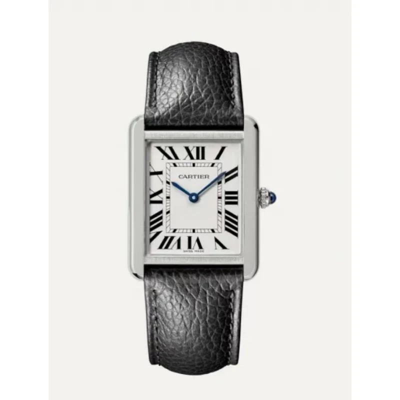 99新 Cartier/卡地亚  坦克中号全原皮带款石英盘gc