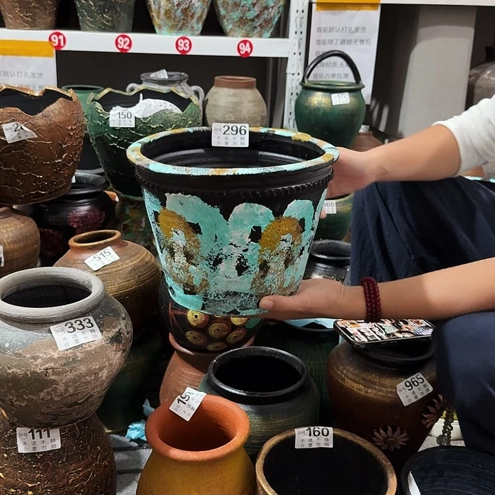 瑕疵彩绘大口296高度19口径24
