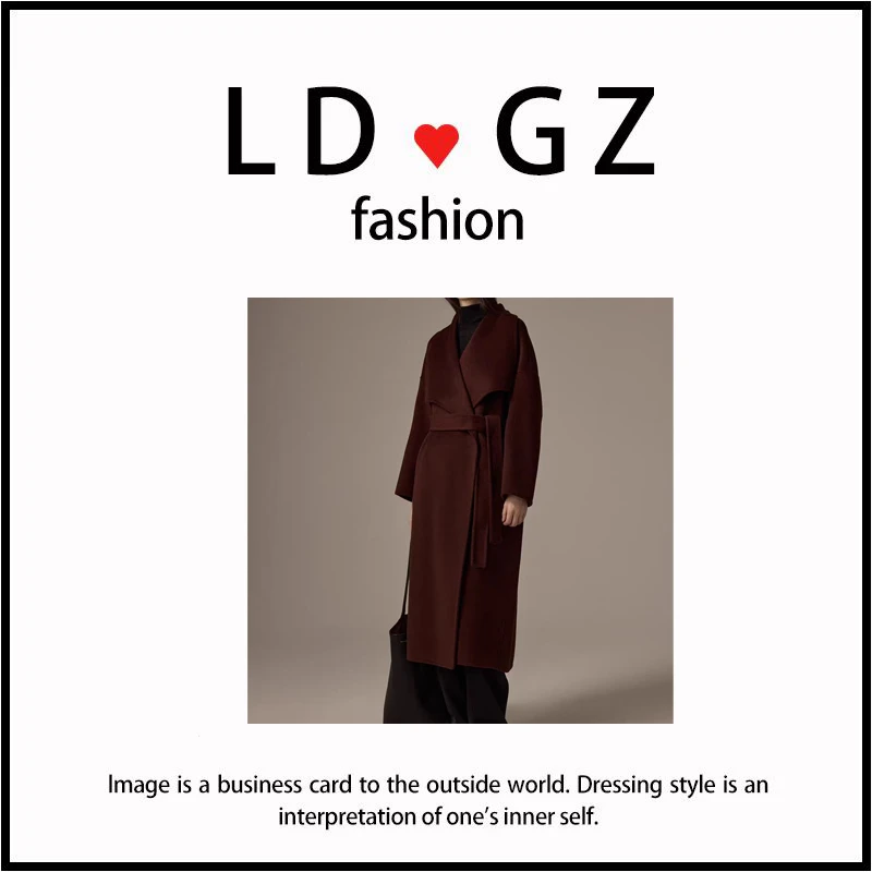 【上新.DY】高级双面毛呢时尚外套女士新翻领爆款气质呢子大衣-2294