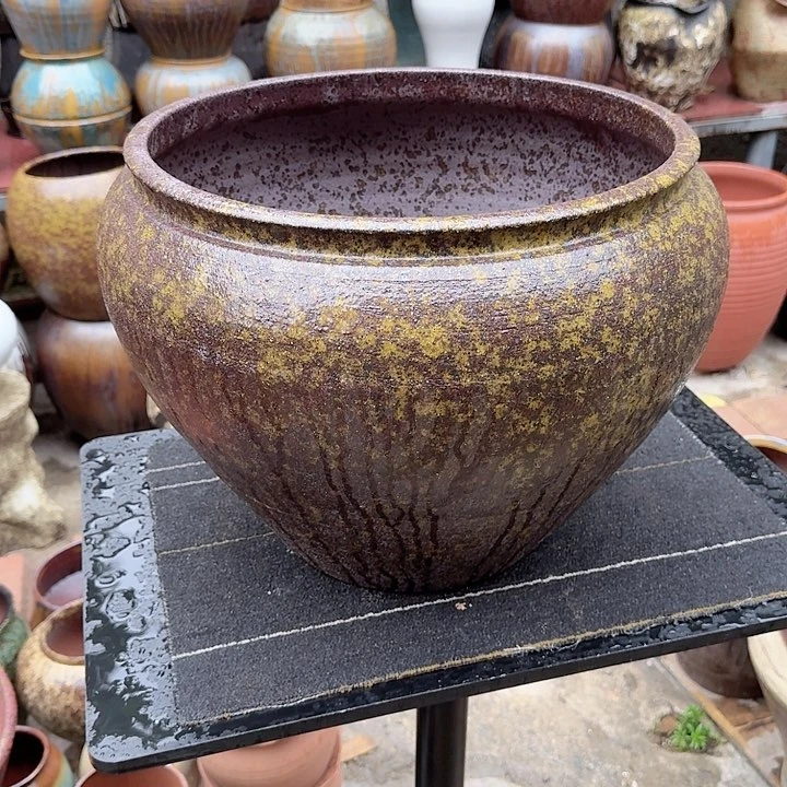 紫砂花盆高度33口径38