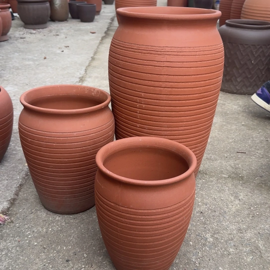 紫砂花盆口25高50口21高31口20高26宜兴紫砂