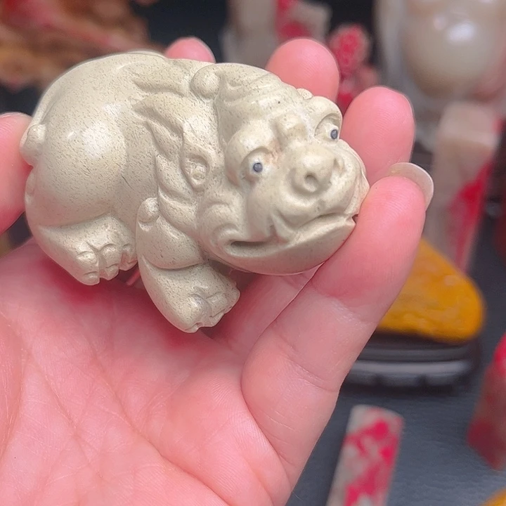 昌化石@**人昌化精品冻石摆件