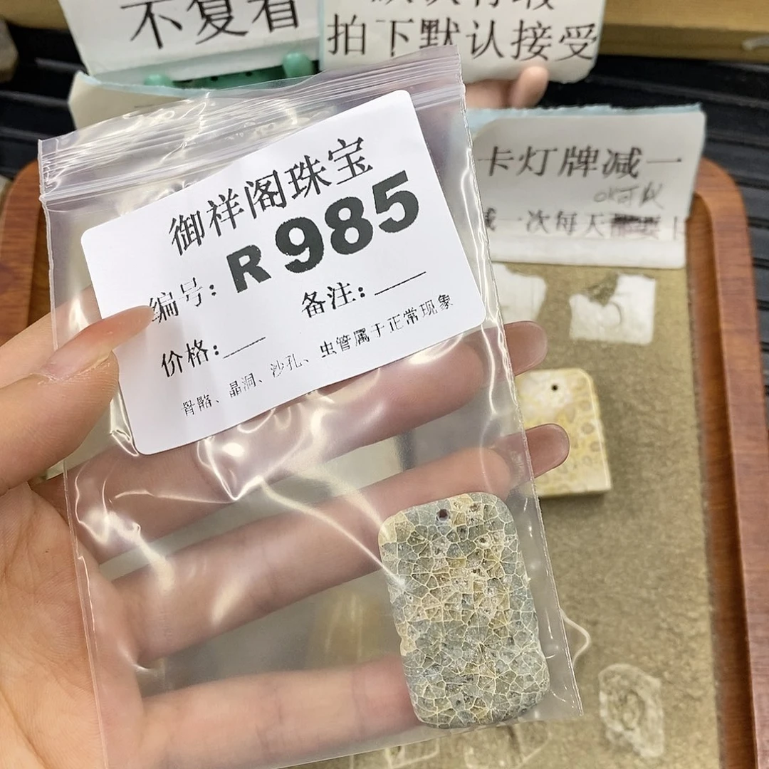 硅化珊瑚（珊瑚玉）未镶嵌颈饰清*