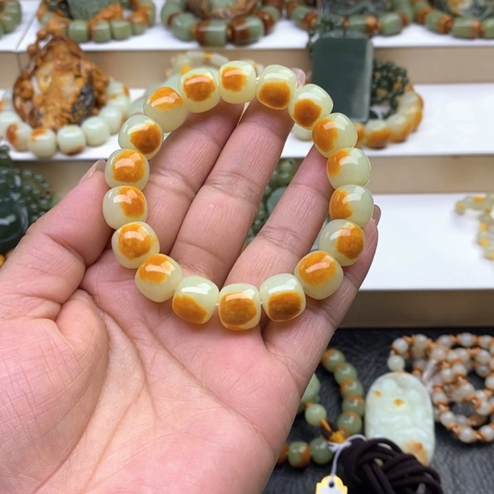 手串未镶嵌透闪石质玉我****大