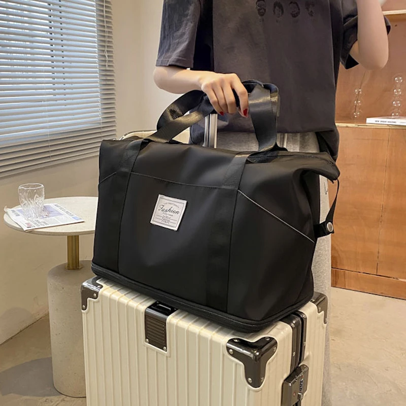 可套拉杆箱上的旅行包女大容量短途旅游轻便附加手提行李袋收纳包