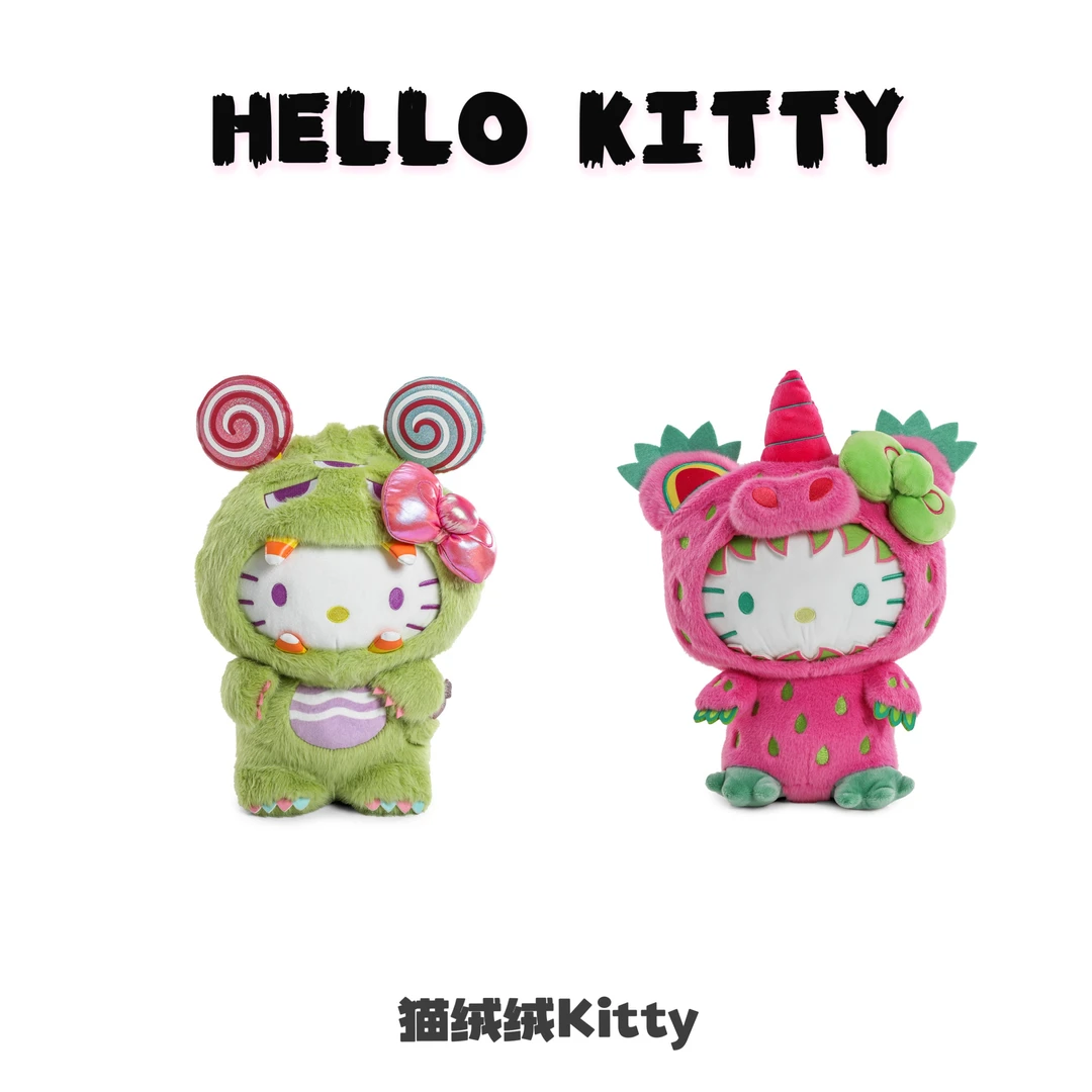 【美版正品】三丽鸥HelloKitty联名怪兽毛绒公仔