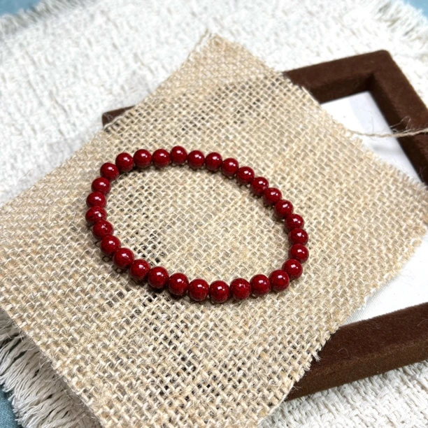 含辰砂工艺品晶体砂手串6mm男女款