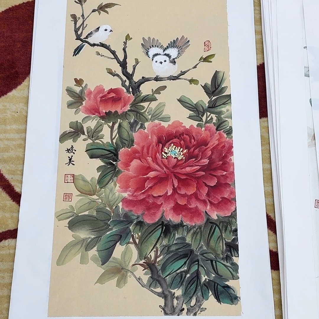 田***风国画四尺四开手绘作品