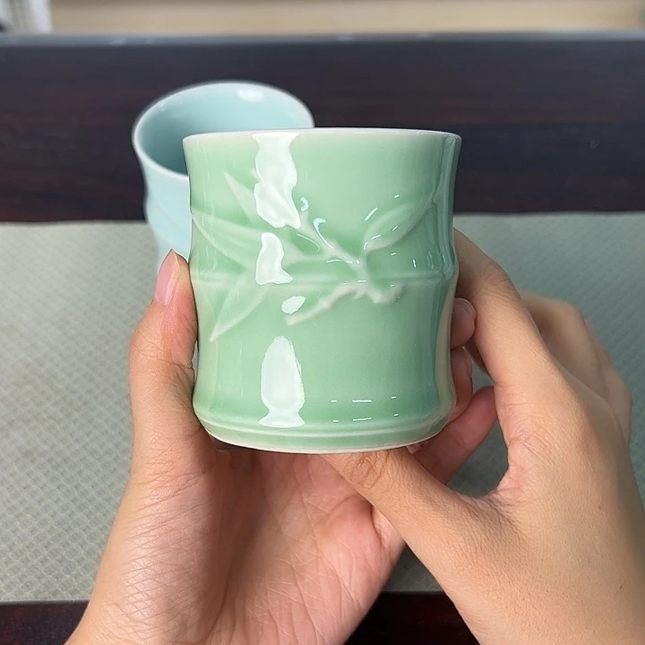 龙泉云间青瓷小米茶器