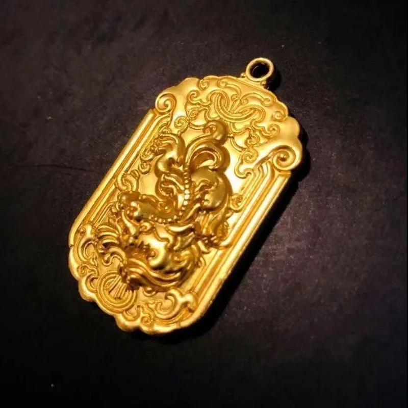 锌合金吊坠 浮雕貔貅吊坠男女款招财纳福貔貅挂坠钥匙扣挂件