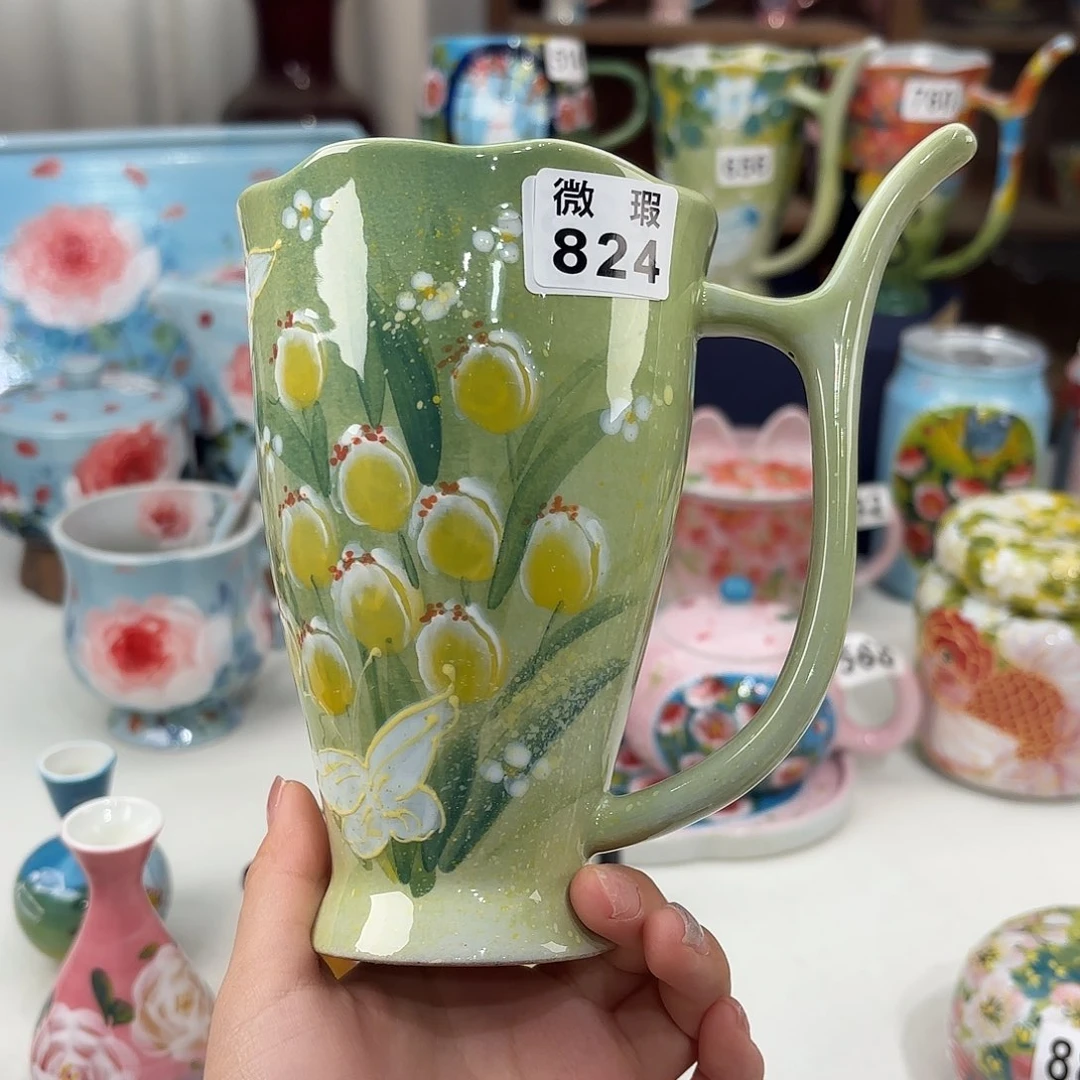 景德镇手绘高温釉下彩陶瓷茶具