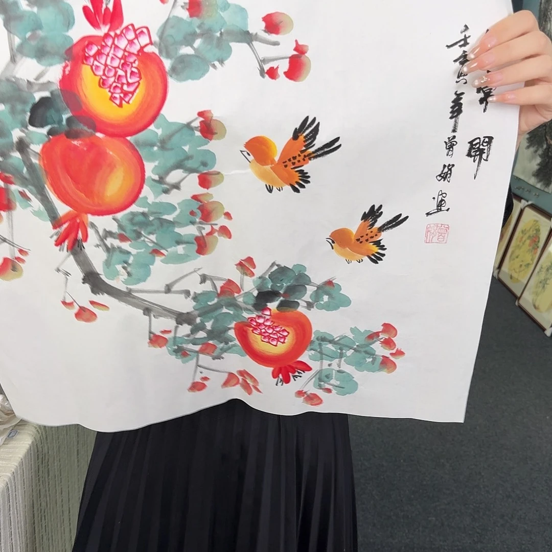纯手绘国画作品作品
