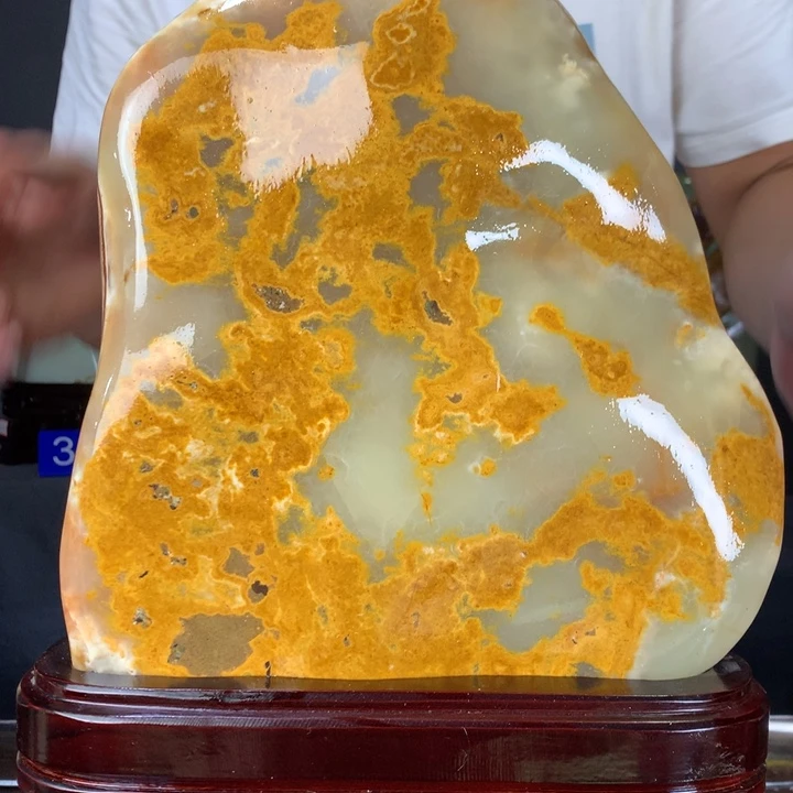 碧***菲石材天然古青石原石摆件