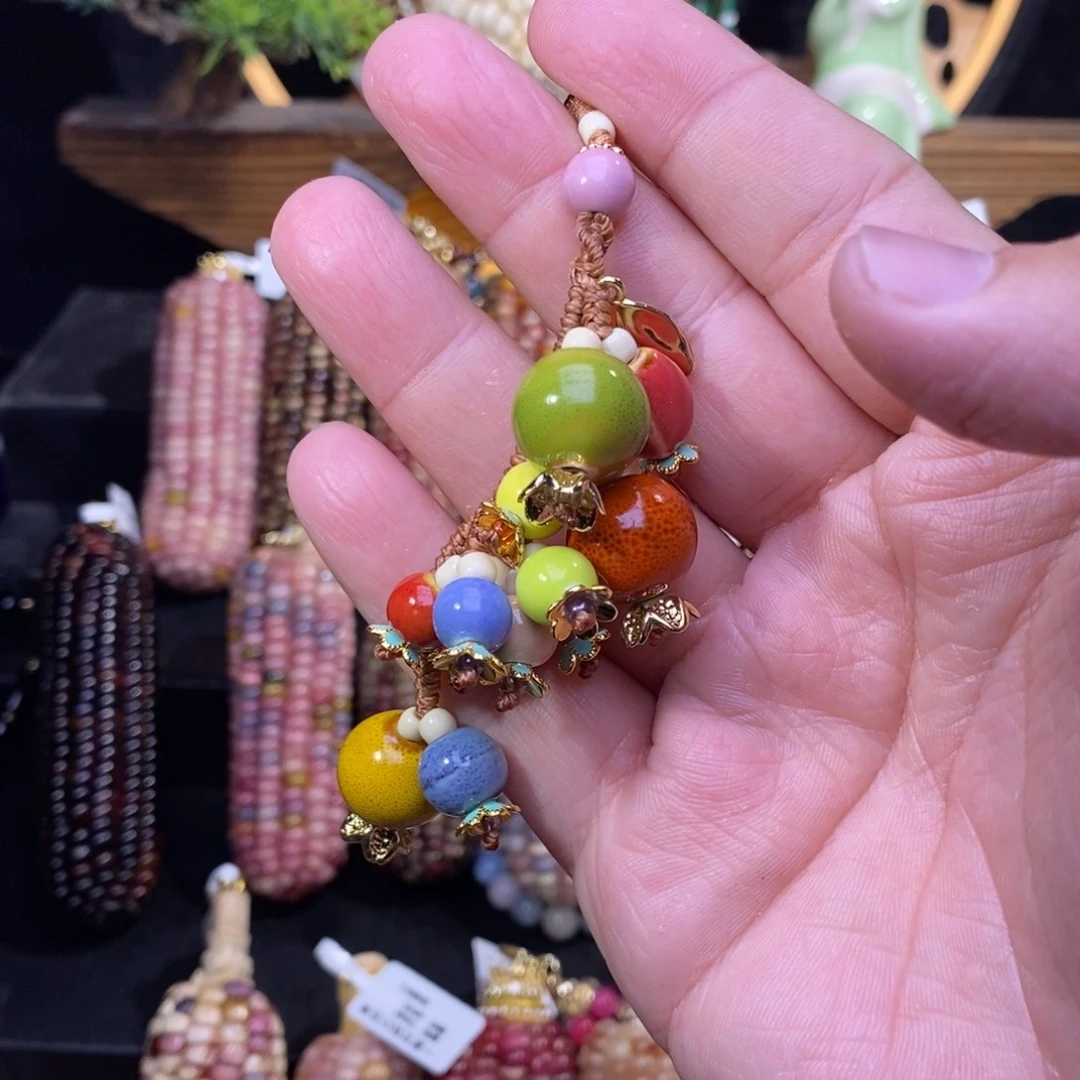 蕭***.玉文玩玉米石榴链子