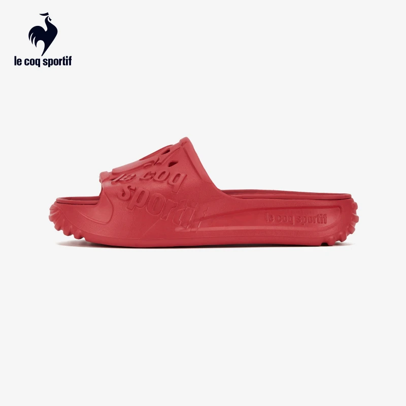 乐卡克法国公鸡男女同款拖鞋轻便凉拖鞋情侣款红色CMT-232137