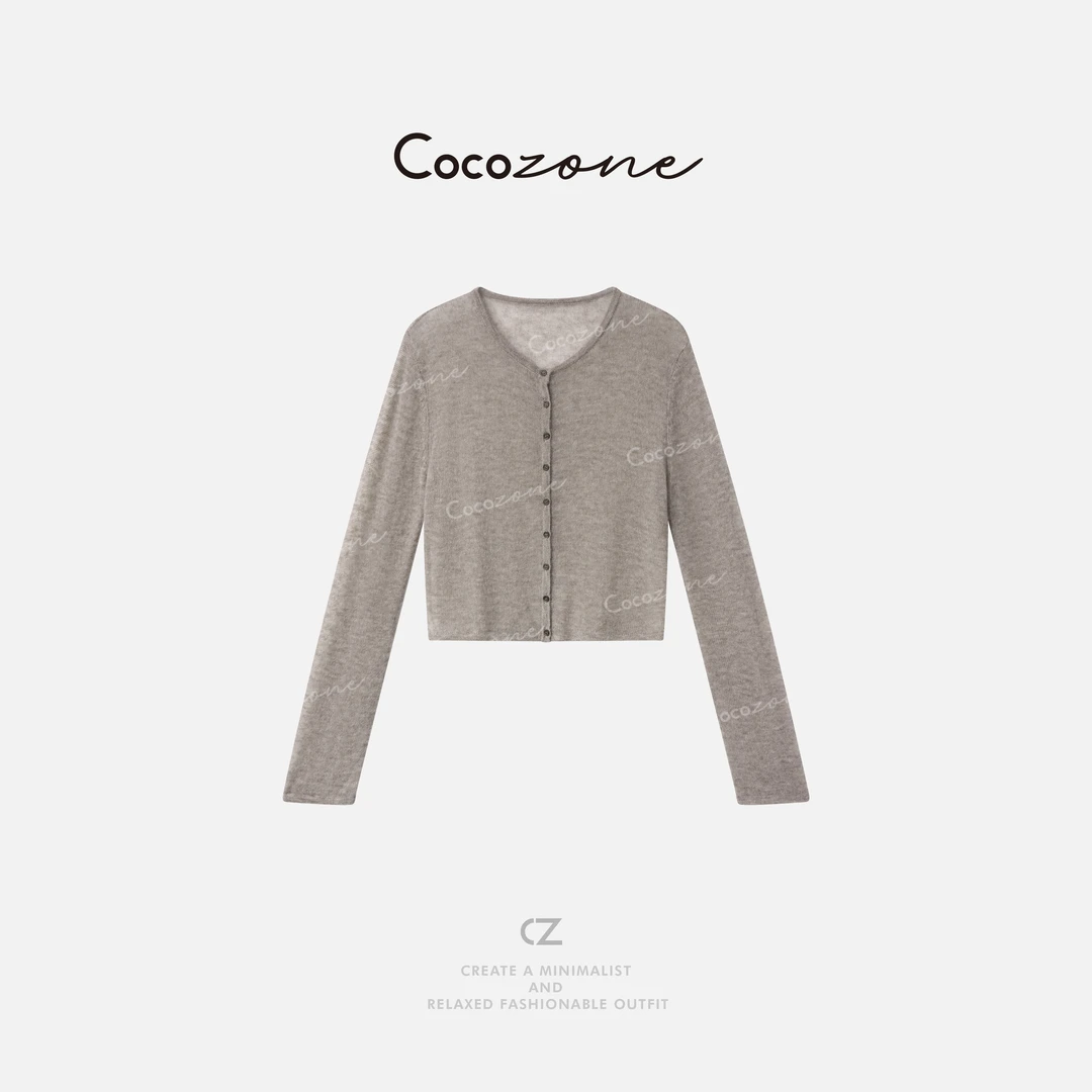COCO ZONE 刘一一 ”燕麦毛衣“羊毛混纺显瘦毛织上衣 CD2A1618