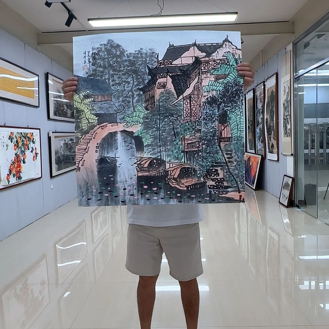 国画国画作品多次