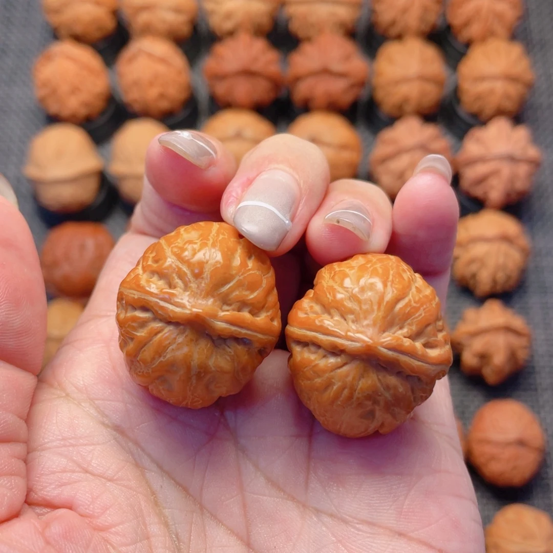 ༺***࿐文玩核桃把件金元宝