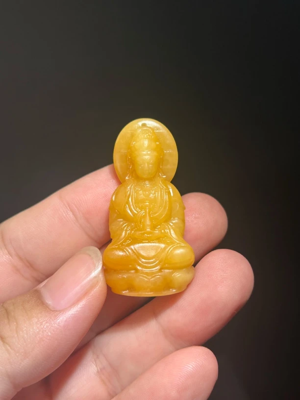 新疆和田玉观音！！