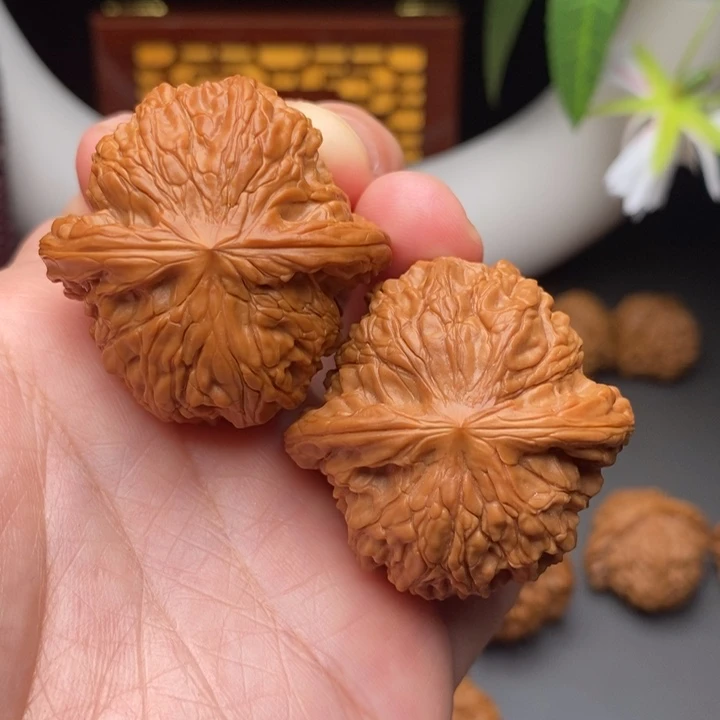 文玩核桃把件磨盘40