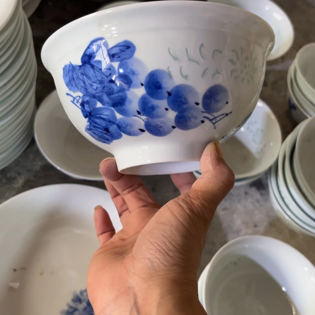 玉瓷景德镇陶瓷面碗一个微瑕