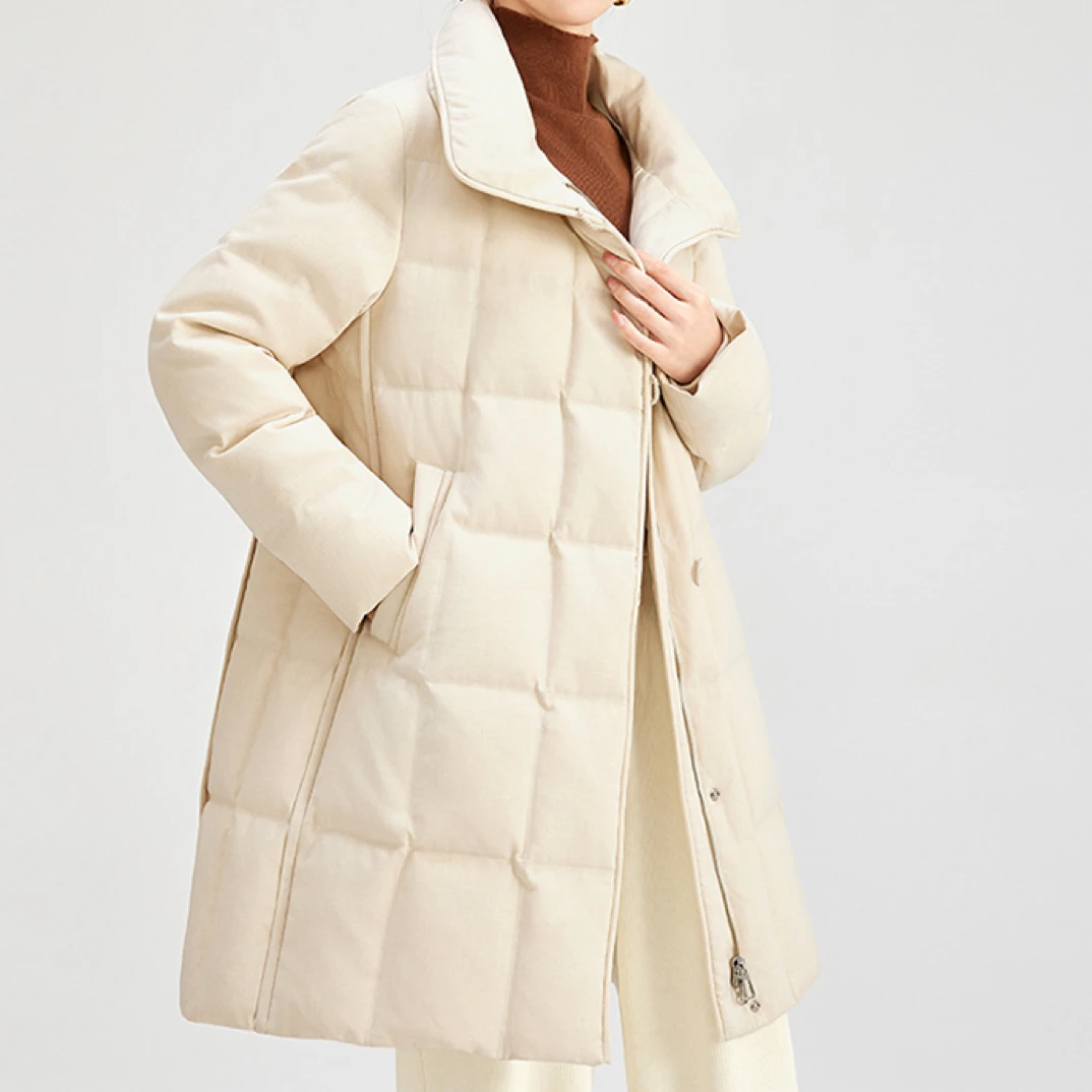 中长款鹅绒服 M—1