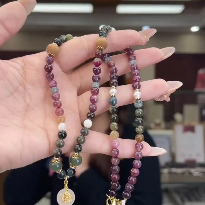 12502817碧玺/未镶嵌碧玺项链17多样性发货