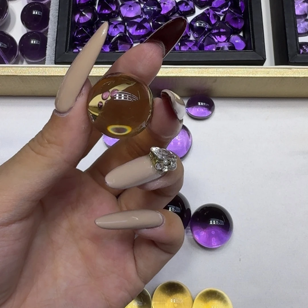 蟑***霸水晶珠宝半成品未镶嵌雕刻