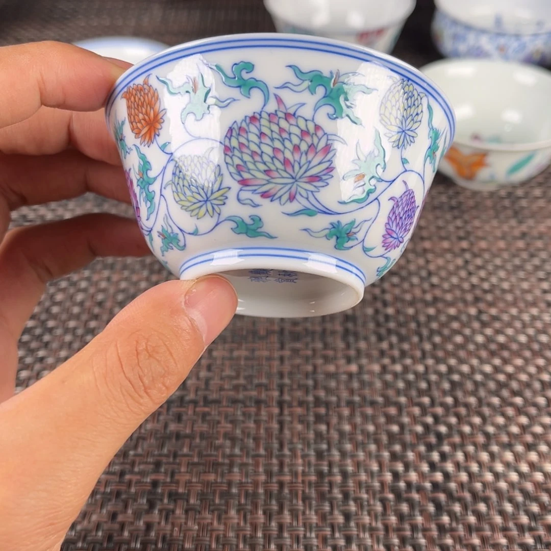 瓷片景德镇陶瓷杯子里