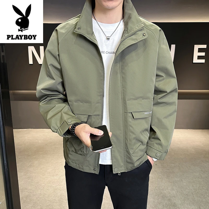 【潮流轻奢】男士秋季新款立领夹克简约休闲百搭显瘦减龄老钱风外套