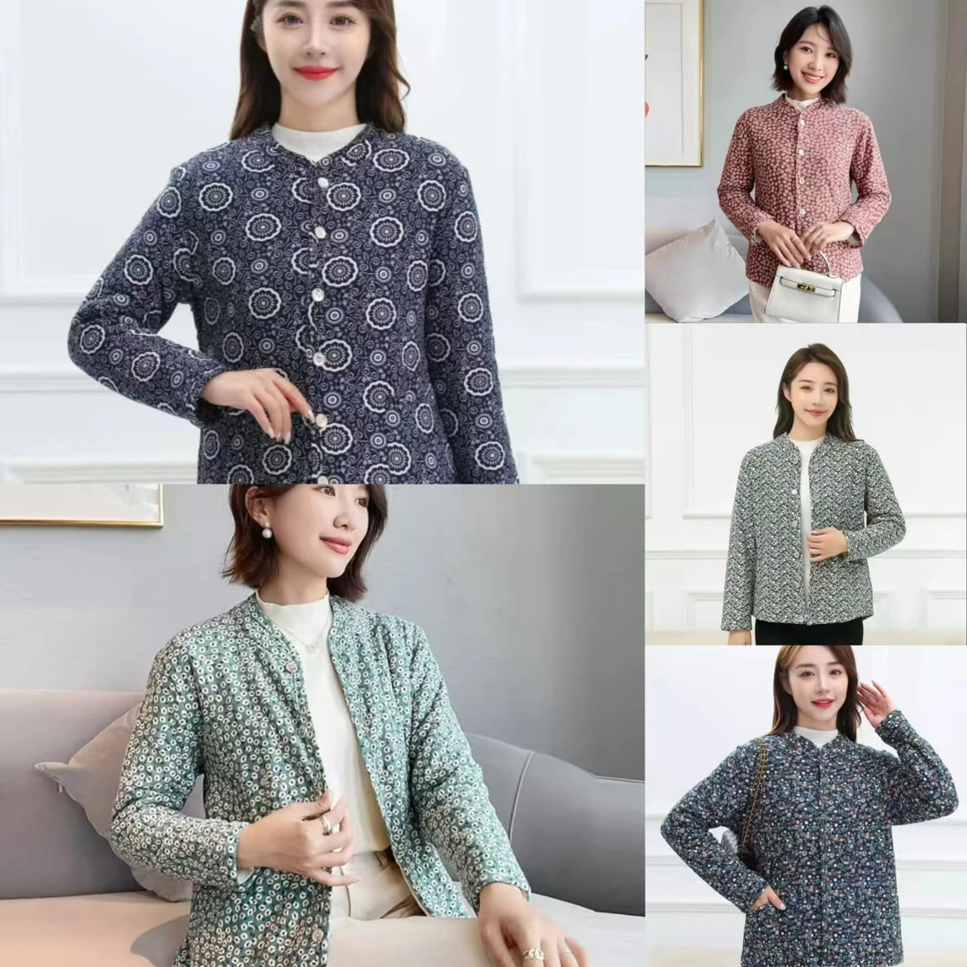 7608-（颜色任意）（必拍款）匋老大蚕丝小花袄