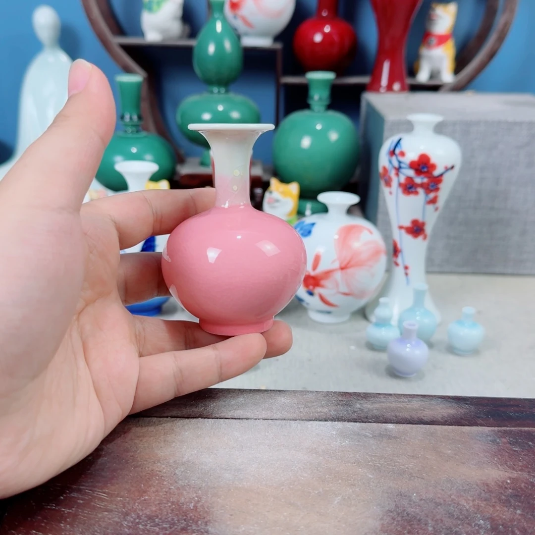 陶瓷手工小花器摆件