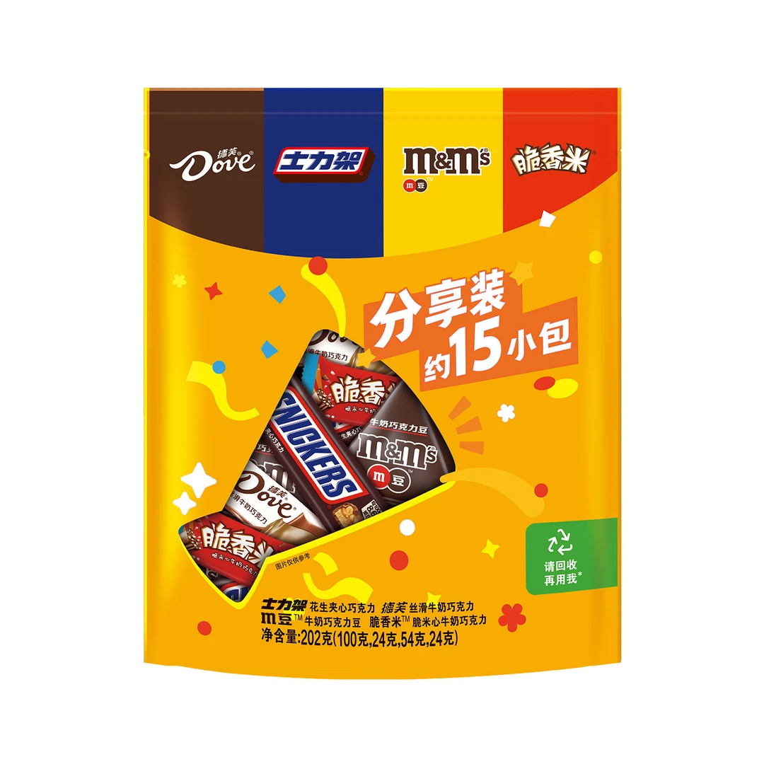 Dove/德芙 巧克力混合袋分享装 202g