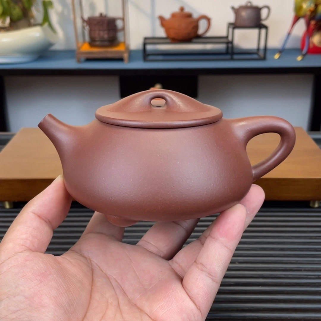 茶壶紫砂紫泥景舟石瓢300cc
