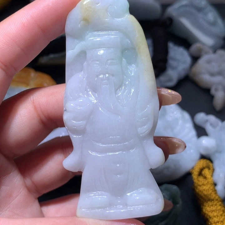 翡翠未镶嵌颈饰保真天然A货翡翠