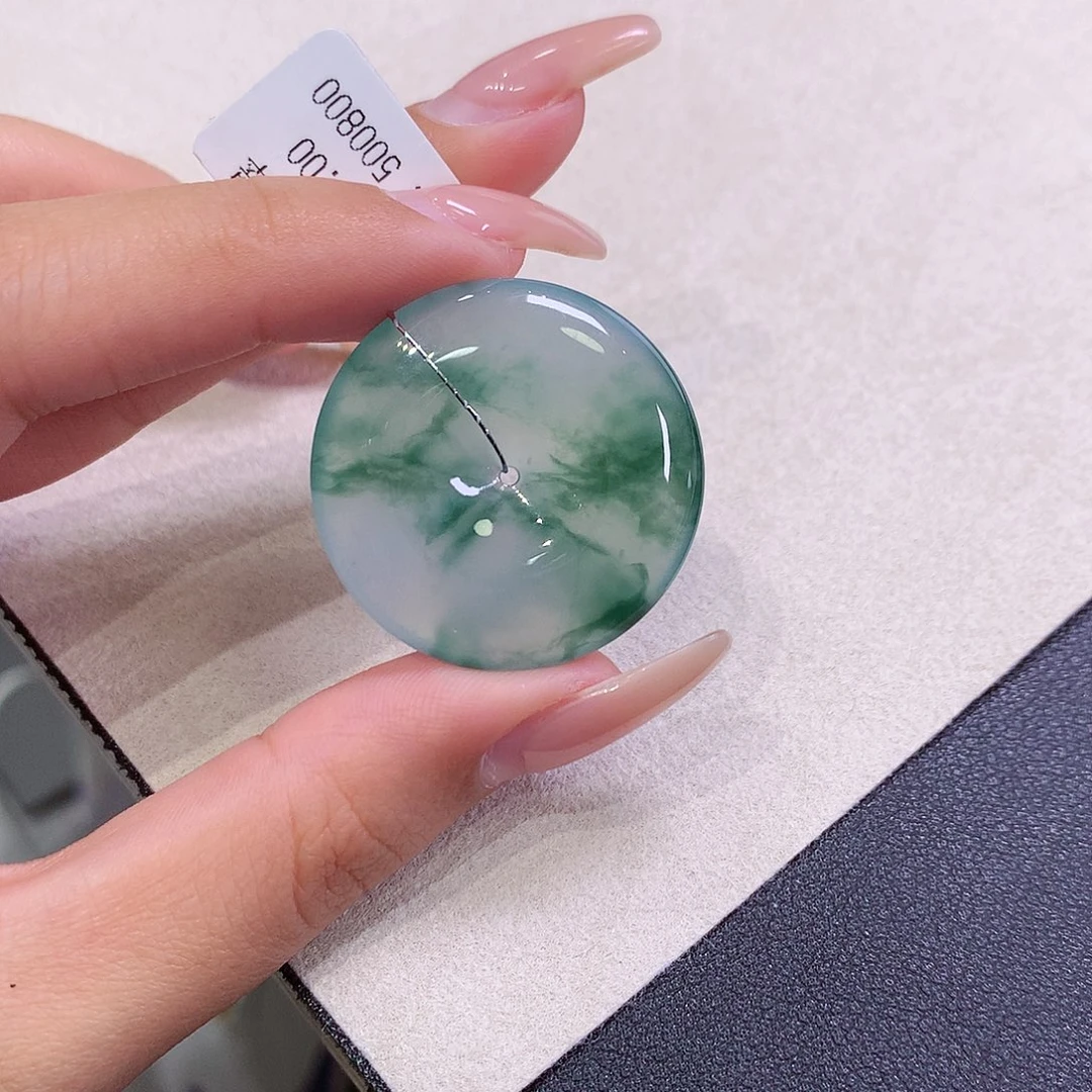 翡翠未镶嵌吊坠(不含链)30.8-5.5