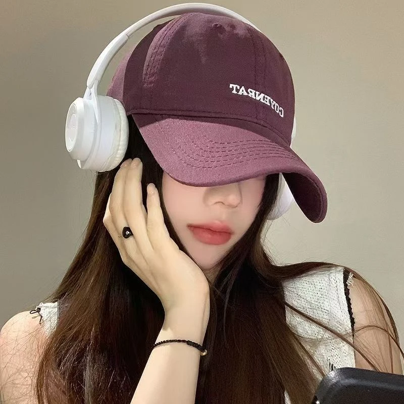 【Muusu】新款百搭棒球帽秋季字母刺绣鸭舌帽户外情侣同款帽遮阳帽