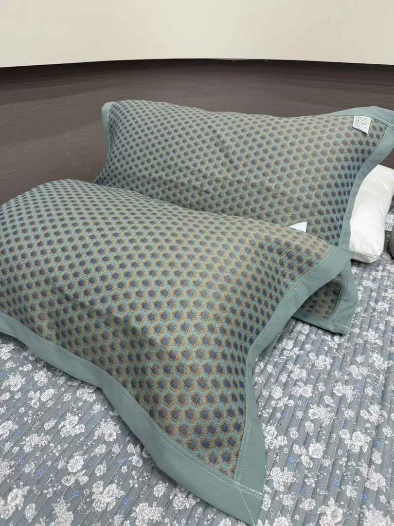 【多米尼克-蓝】52*78cm高密枕巾柔软高档透气