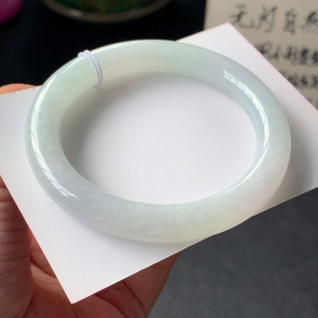 翡翠未镶嵌手镯20号55-8:9-9