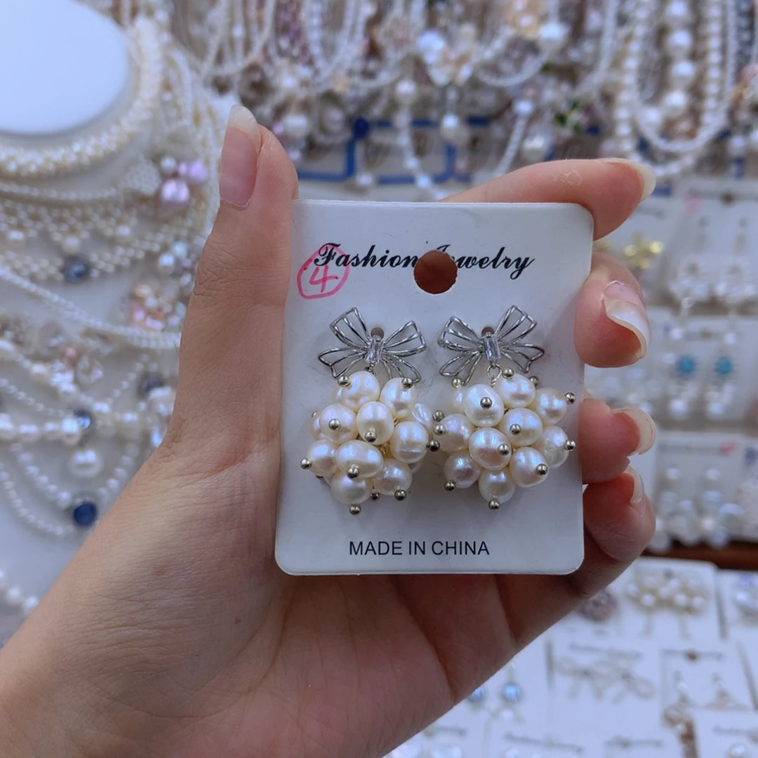 淡水珍珠银S925镶嵌颈饰