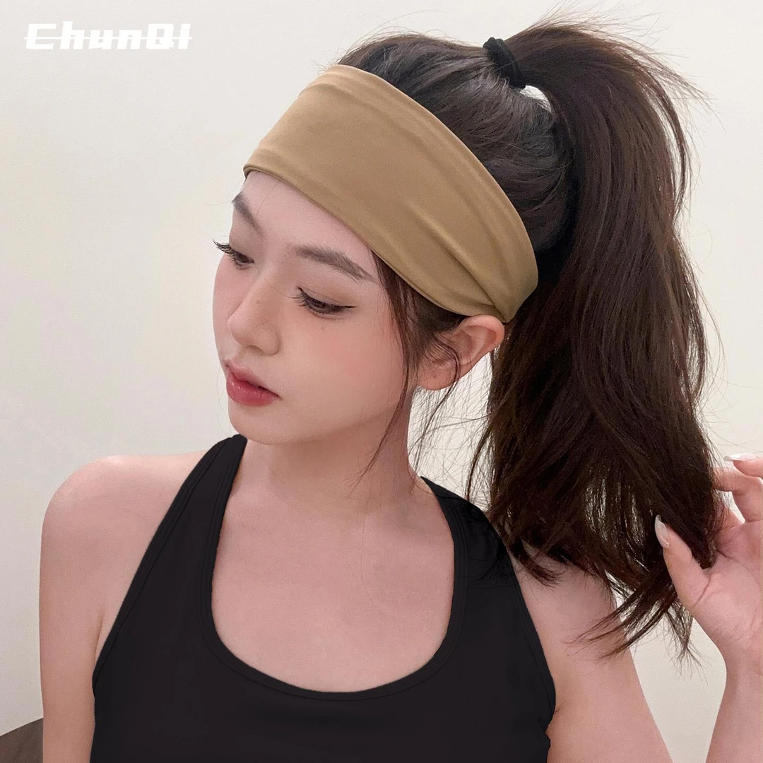 维多利亚清凉宽边发带女百搭瑜伽运动吸汗头巾时髦出街神器束发带