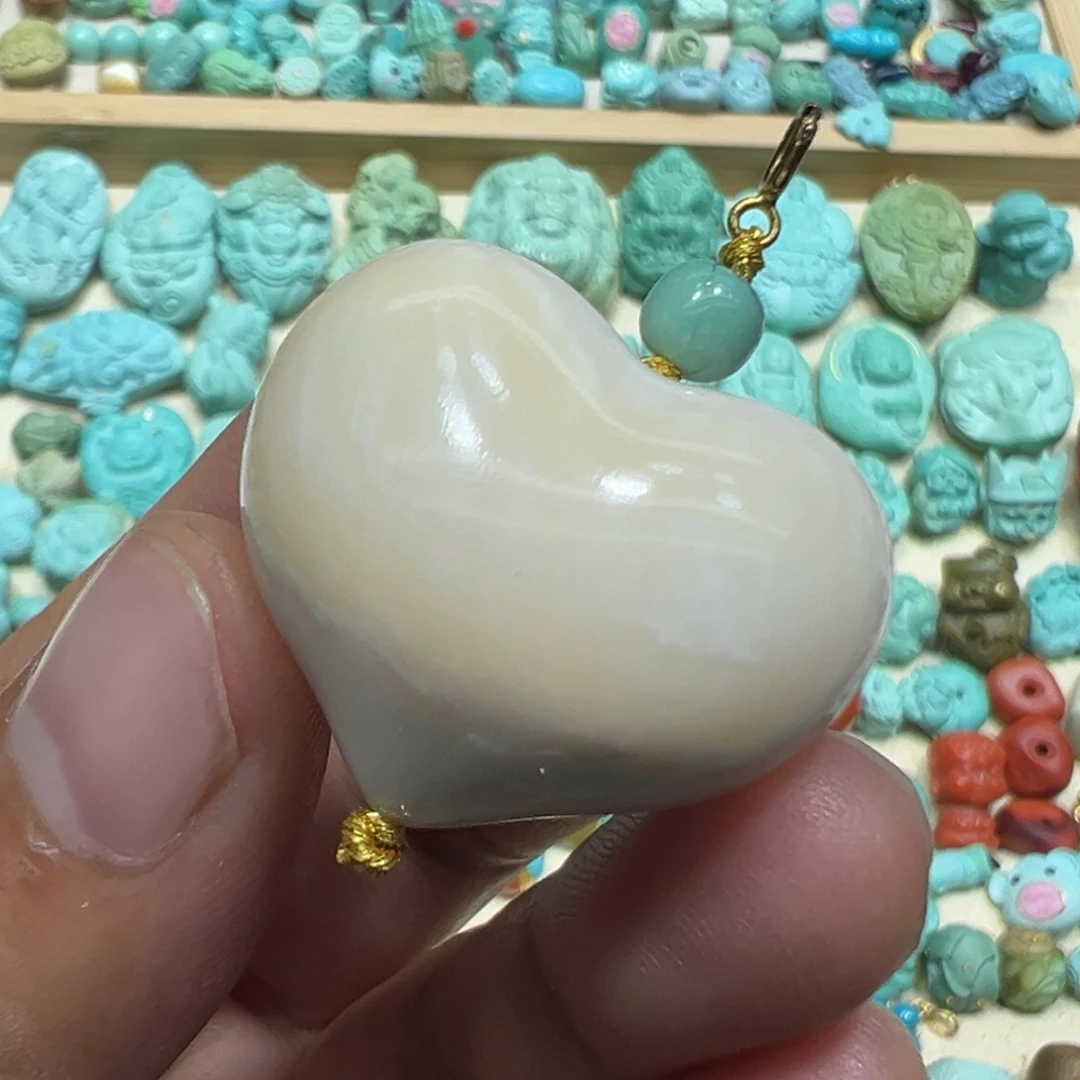绿松石银S925镀金镶嵌颈饰