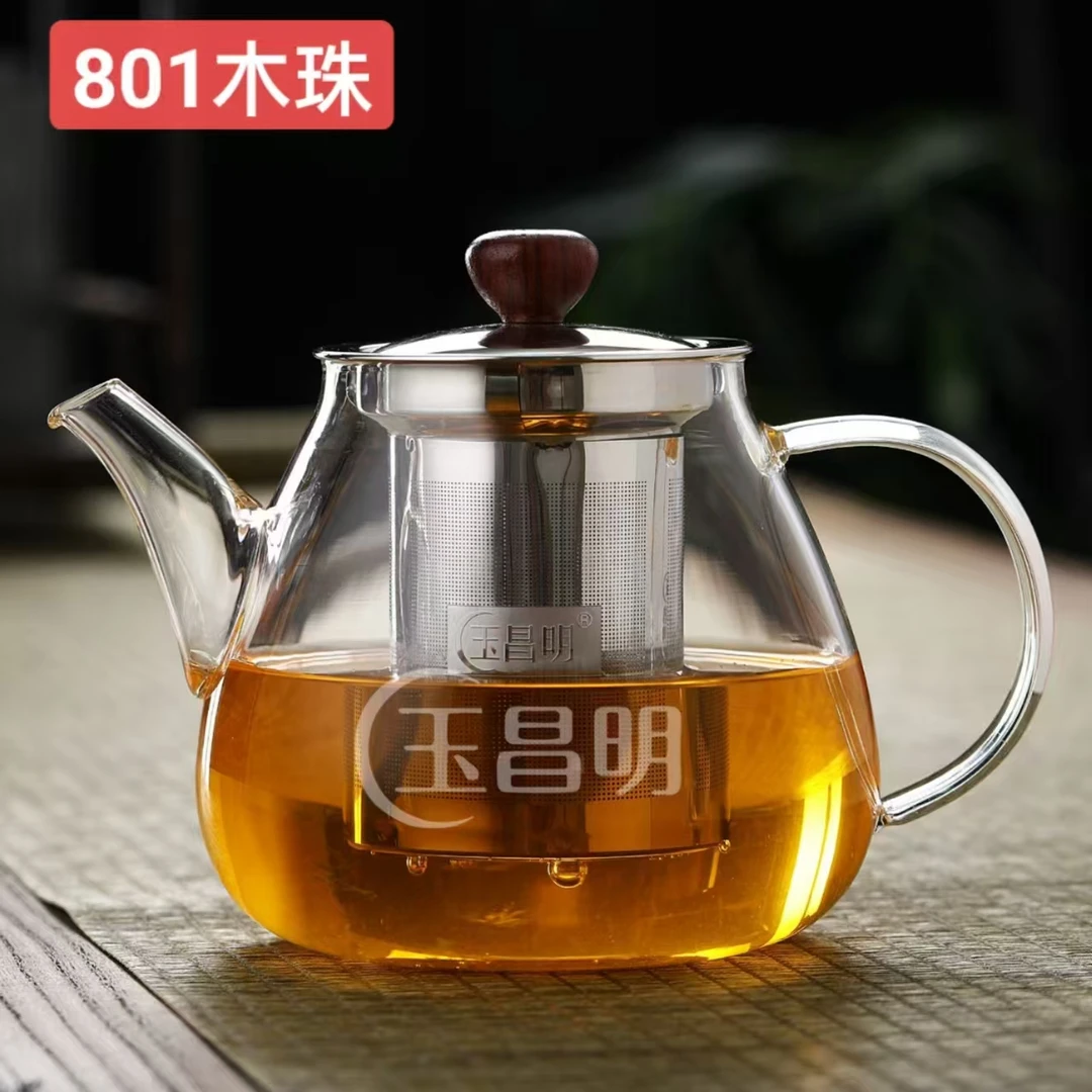 加厚耐高温带过滤玻璃泡茶壶可用于煮茶办公待客家用