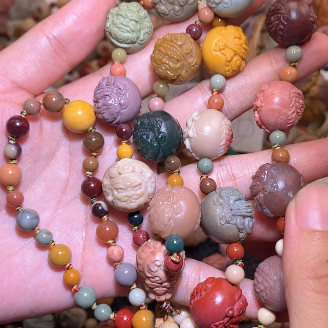 石英质玉（阿拉善玉）手串未镶嵌