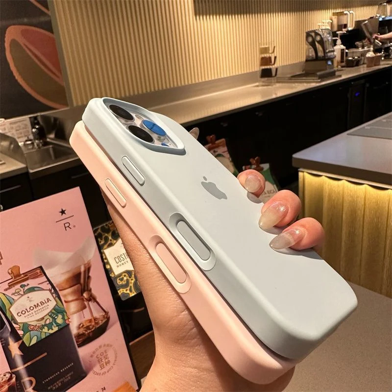 适用苹果12/11手机壳14/13液态16/17Pro硅胶【升级一体按键全包】