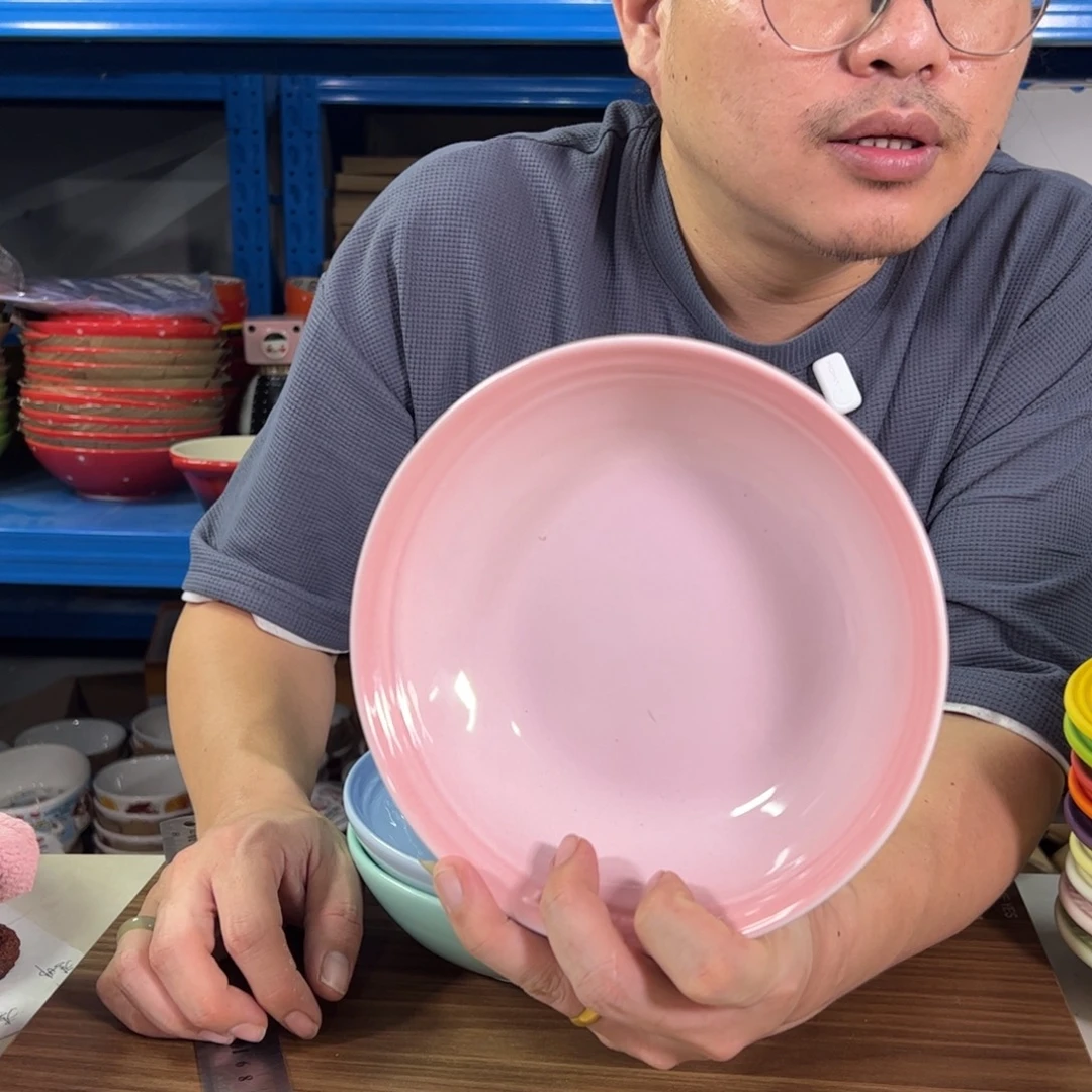 陶瓷粉色燕麦碗燕麦
