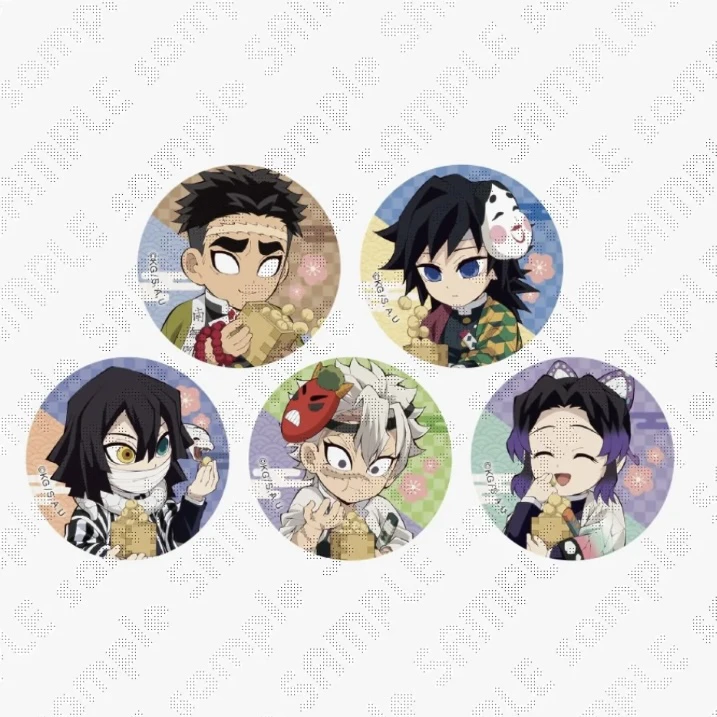 【代拆】鬼灭之刃节分Q版纽扣吧唧 动漫周边谷子徽章