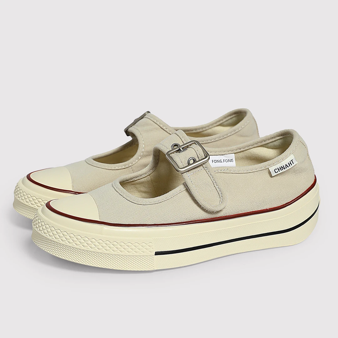 阮老板丨5公分厚底增高夏季爆款港风圆头帆布鞋小白鞋运动休闲